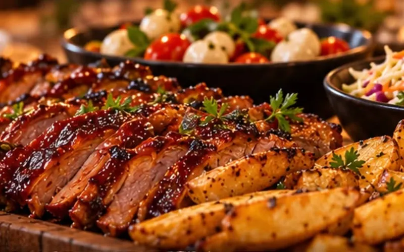 BBQ-Platte für Feiern